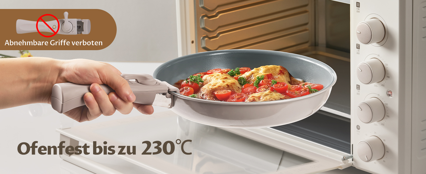 Набір сковорідок Induktion 4 шт. з термоіндикатором, антипригарне покриття, сумісний з усіма плитами, для кухні та кемпінгу