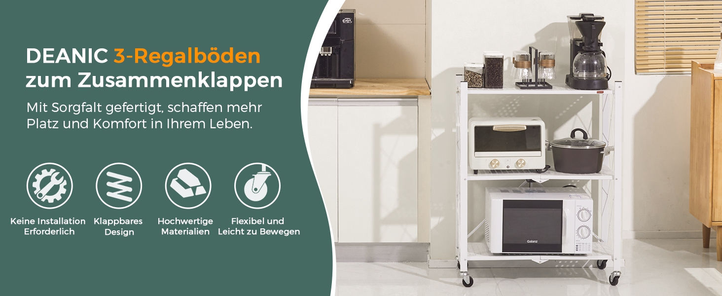 Deanic 5-Tier Folding Heavy Duty Shelving Unit