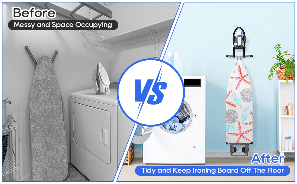 Кріплення для прасувальної дошки на стіну TJ.MOREE, чорний колір