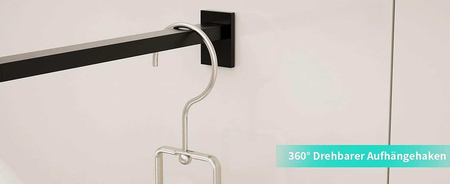 Настінна поличка для душу HapiRm з 4 гачками - регульована, для шампуню та мила, нержавіюча сталь (Sand Nickel)