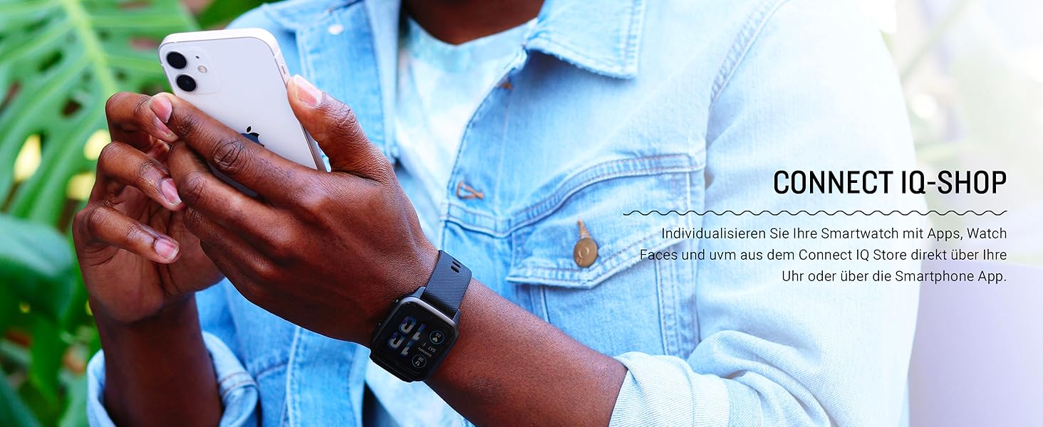 Розумний годинник Garmin Venu Sq 2 Music з GPS, AMOLED дисплеєм 1.4', музичним програвачем, аналізом сну та 25+ спортивними функціями. Garmin Pay, до 11 днів роботи від акумулятора, водонепроникність. Колір: Шкіряний сірий.