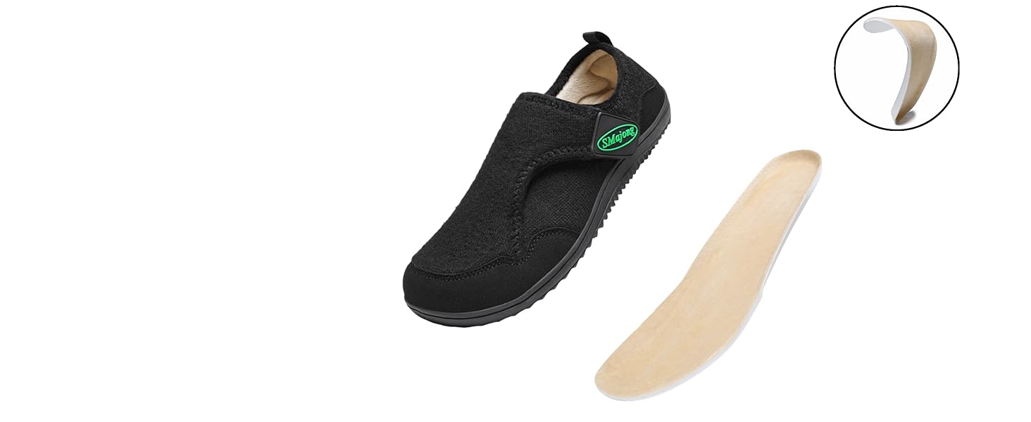 SMajong Теплі домашні тапочки для чоловіків та жінок. Зручні, неслизькі, легкі, з повним закриттям, з фетру. Для дому та вулиці. Розміри 36-46. Колір: червоний.