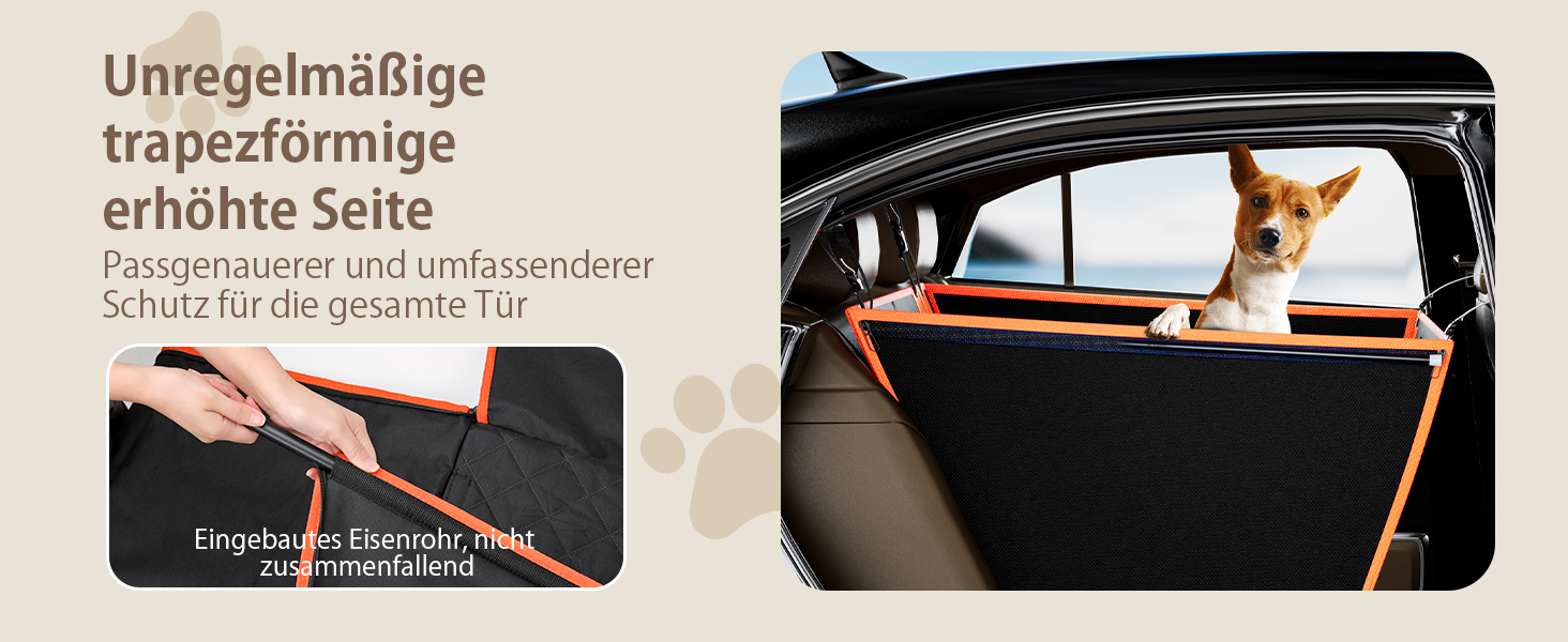 Pecute Dog Car Seat - Reinforced & Secure Dog Seat for Medium & Large Dogs - Adjustable Straps & Stable Car Dog Crate for Rear Seat (L)