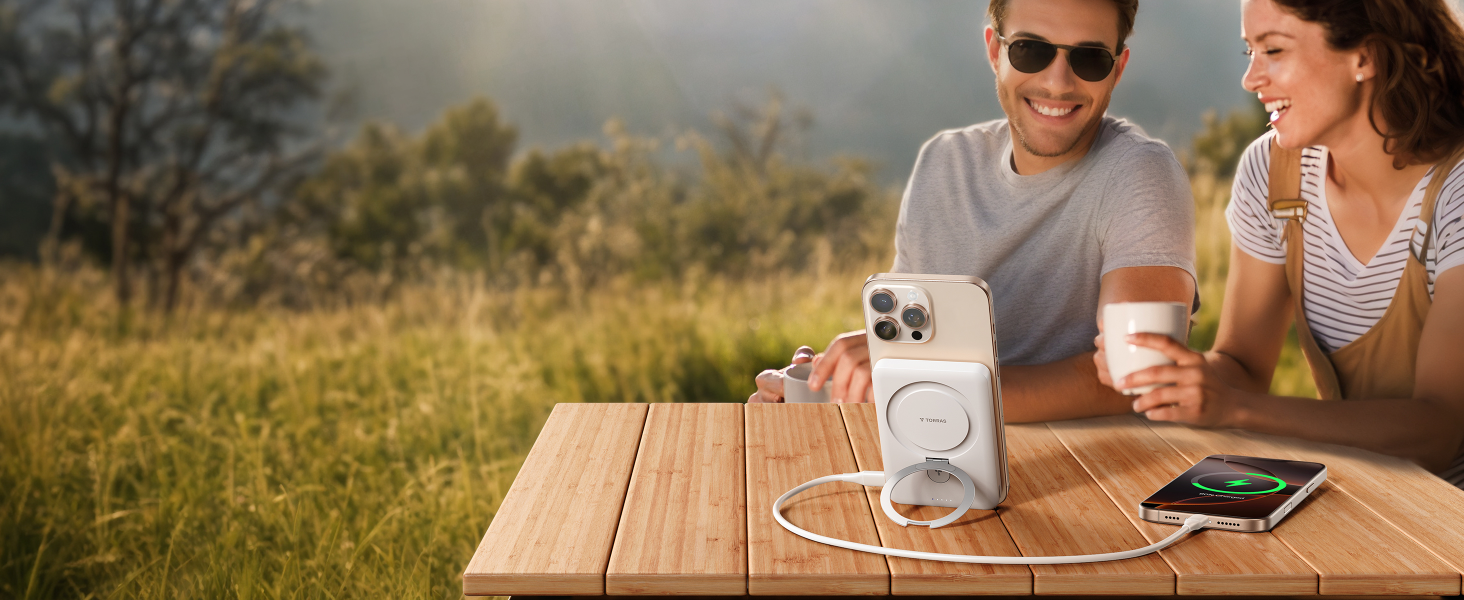 TORRAS Power Bank 5000mAh з MagSafe, 22.5W PD, USB-C, для iPhone 17 Pro Max та інших моделей