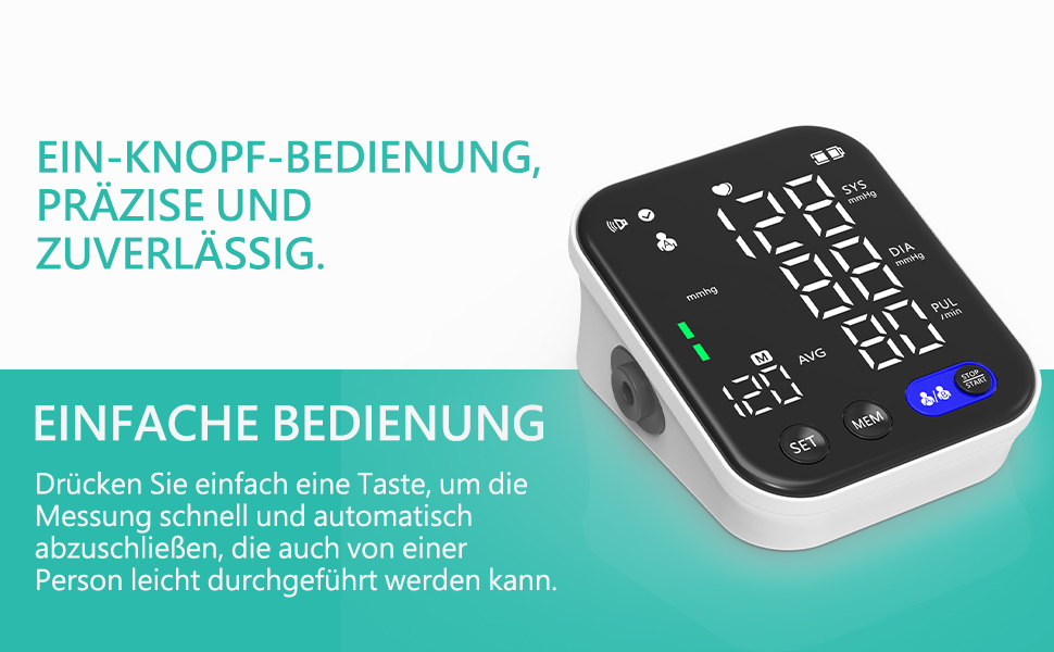 Тонометр на плече з LED-дисплеєм, HD-підсвічуванням, виявлення аритмії, CK-A139