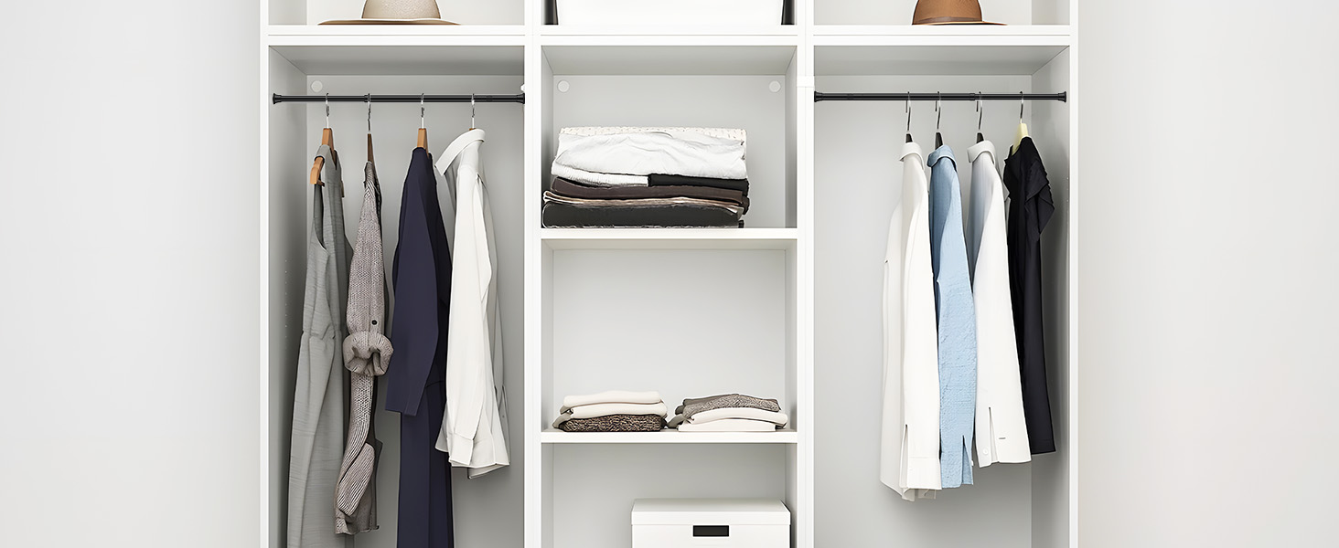 Штанга для душу AIZESI без свердління, 60-120 см, чорна, телескопічна, для вікна, шафи, ванної кімнати