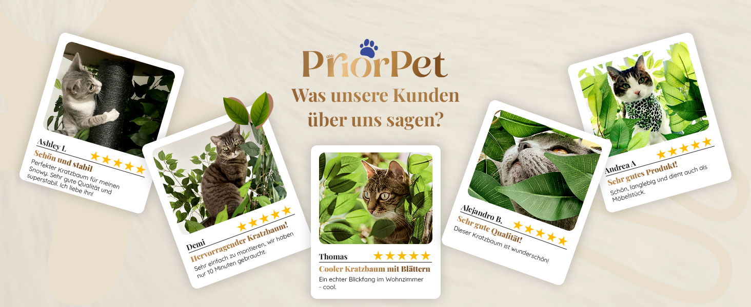 Дерево для котів Kratzbaum Natur - велике, багатоярусне, з можливістю заміни листів, безпечні матеріали, 120 см