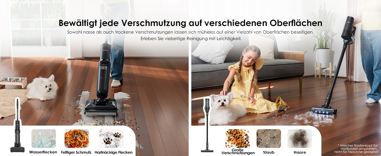 Вертикальний миючий пилосос Tineco Floor ONE S7 Stretch з функцією FlashDry та DualBlock