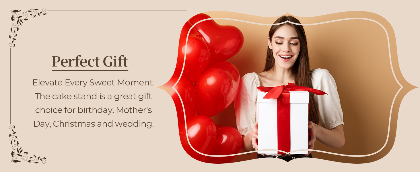 Підставка для тортів Ohuhu з бамбука 2-в-1 з кришкою, обертова тарка для тортів з 3 знімними ніжками та акриловою кришкою для випічки, декорування та святкування, чудовий подарунок для жінок