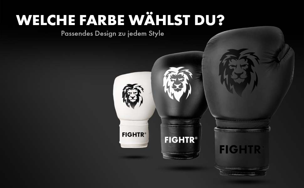 Боксерські рукавички FIGHTR® Pro з натуральної шкіри | чоловічі та жіночі | для боксу, MMA, муай-тай, кікбоксингу та єдиноборств | 10, 12, 14, 16 oz | з сумкою 16 oz All Black