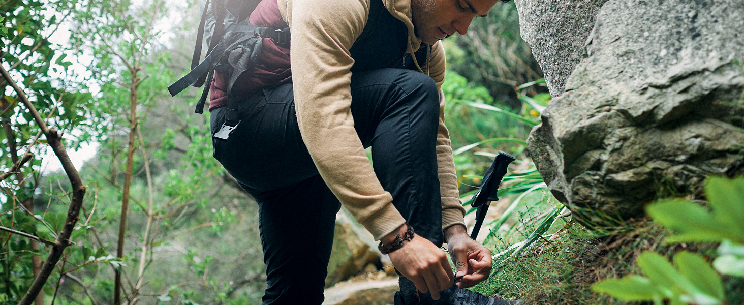 Чоловічий та жіночий браслет Emibele з ручної роботи з натуральної шкіри, шкіряний браслет-обгортка, вінтажний браслет з анкером, 3 розміри для чоловіків/жінок/пар (чорний з чорним анкером, 21 см)