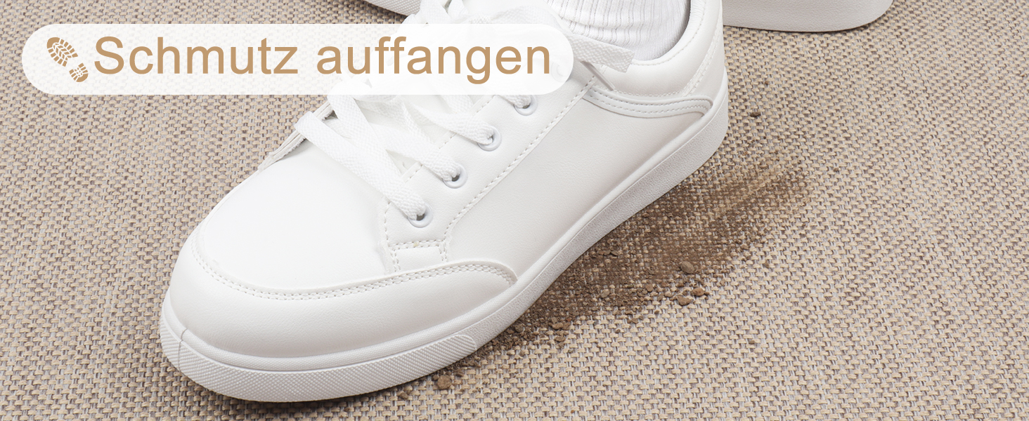 Килимок для дому LEKEEPGO 43x75 см, антиковзаючий, миючий, вбираючий, бежевий