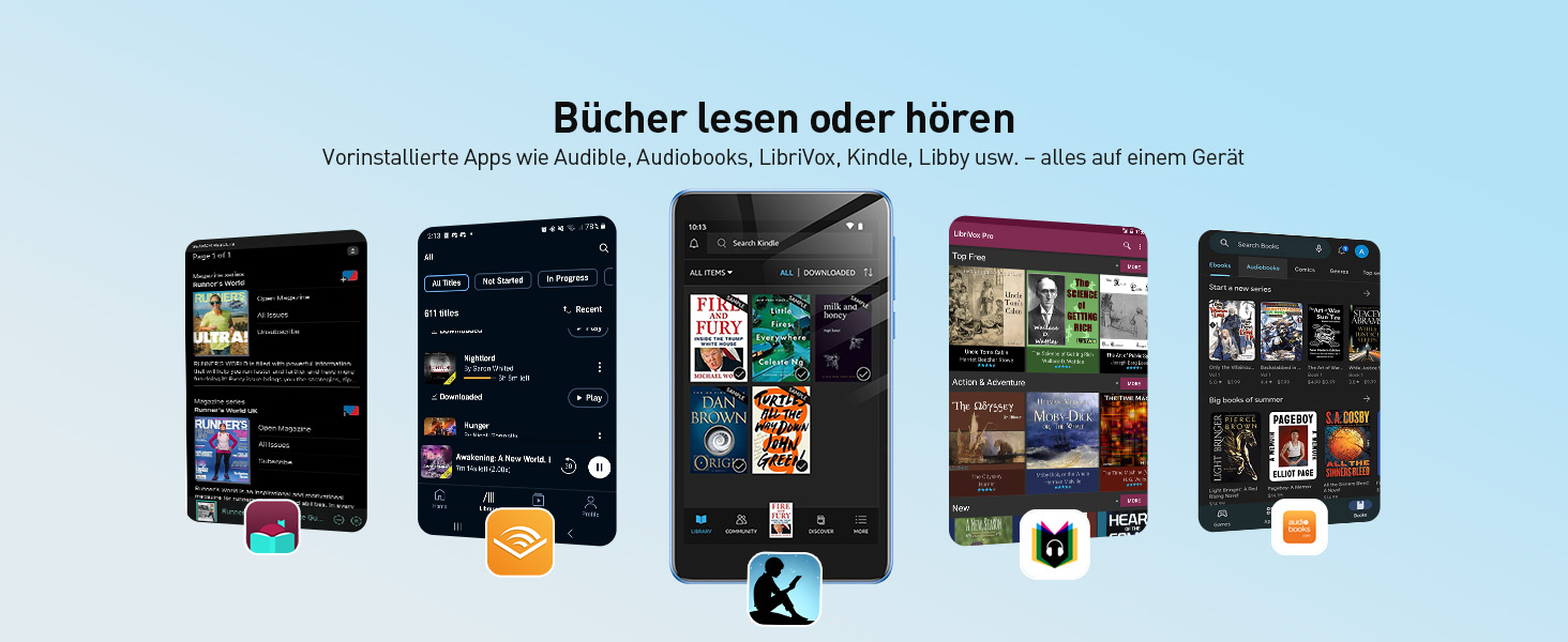 MP3 плеєр AGPTEK 96GB Bluetooth Wi-Fi Android 14, 4