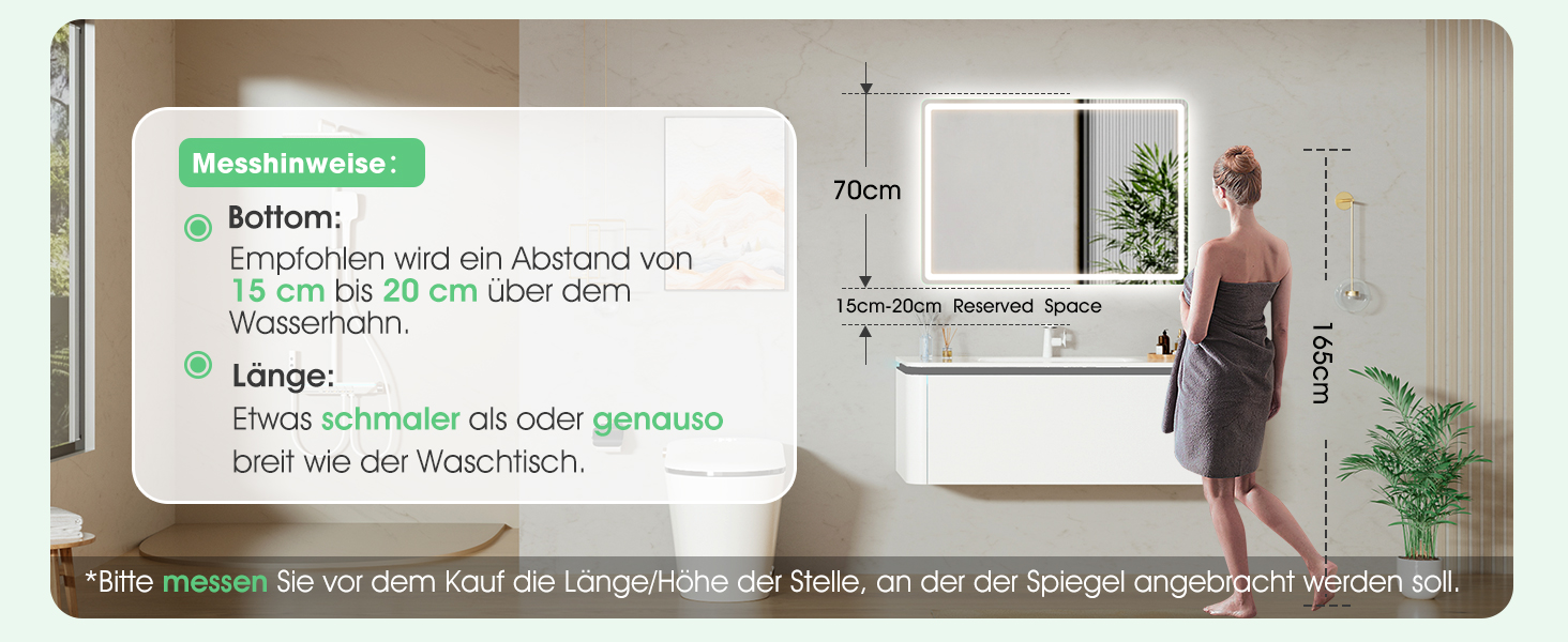 Дзеркало для ванної кімнати зі світлодіодною підсвіткою S'bagno Bluetooth 80x60 см, з підігрівом, регулюванням яскравості, пам'яттю, HD-скло, IP44, горизонтальне/вертикальне встановлення