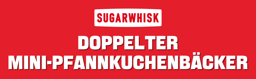 Електрична міні-машина для панкейків SugarWhisk, подвійна антипригарна сковорода для млинців, печива, яєць, ареп та сніданків, біла