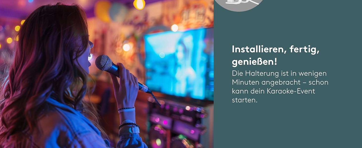 Настінний кронштейн-підставка для колонки Goobay Sonos One / One SL, білий, з кабель-менеджментом, висота 71 см, вантажопідйомність 3 кг