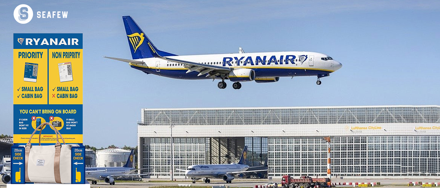 Сумка дорожня жіноча Ryanair 40x30x20 см: спортивна, водонепроникна, для ручної поїздки, фітнесу, з відділенням для взуття, бежева