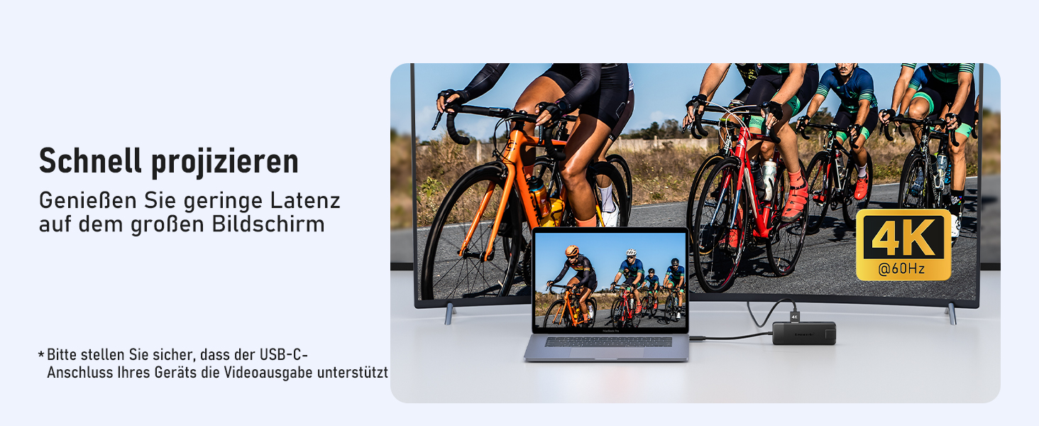 Lemorele USB-C Док-станція 10-в-1: Gigabit Ethernet, 4K HDMI, 4x USB 3.0/2.0, 100W PD, SD/TF, для MacBook/Dell/HP/Lenovo/Asus