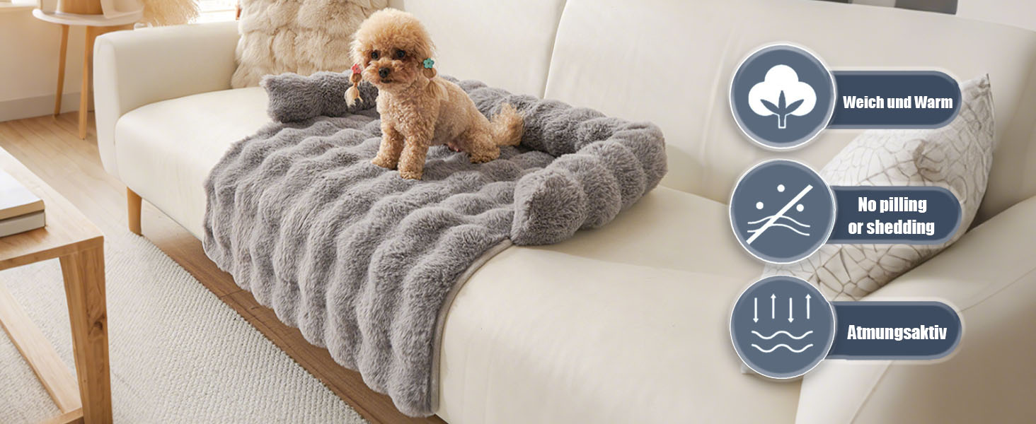 М'яке ліжко для собак та котів, ліжко-диван з бортиками, 75x75 см, світло-сірий колір