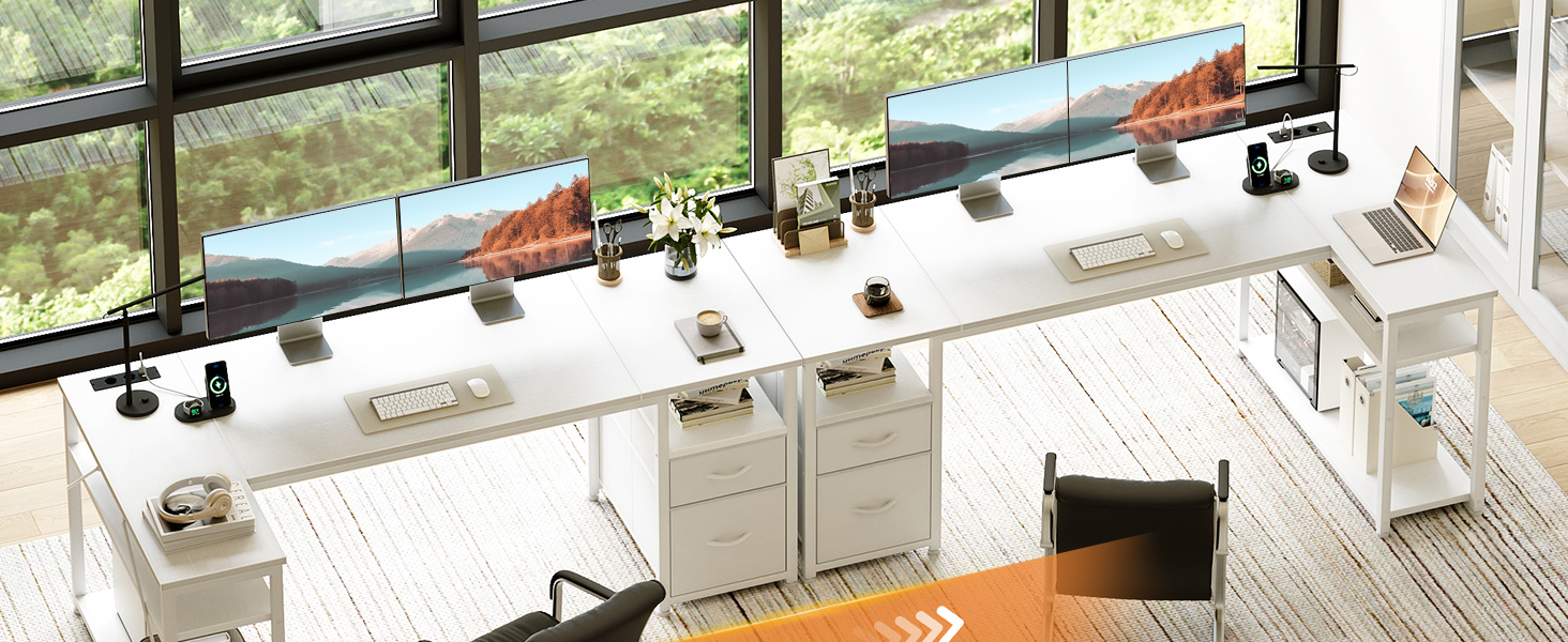 Ігровий кутовий стіл Coleshome з 2 шухлядами, 160×80 см, білий