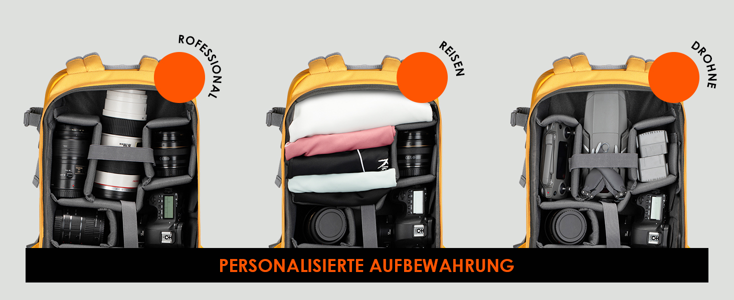 Рюкзак для фотокамери TARION: водонепроникний, з відділенням для ноутбука 14