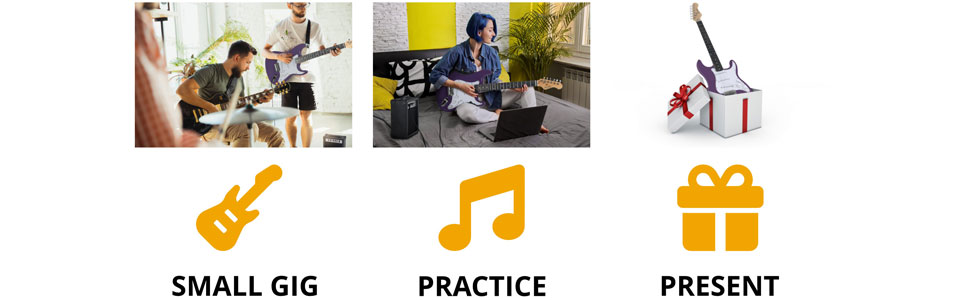 Електрогітара Rocktile Banger's Pack Violett (Комплект: підсилювач, тремоло, чохол, кабель, ремінь, медіатори, запасні струни, навчальний матеріал з CD/DVD)