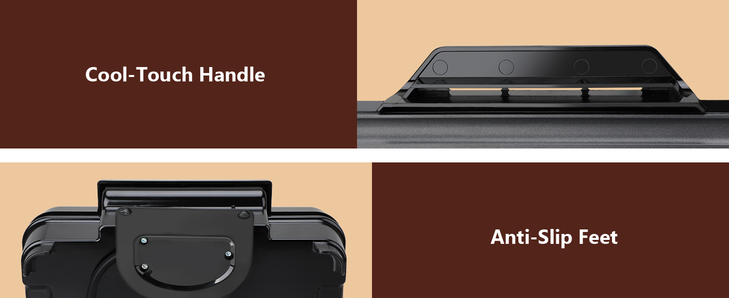 Вафельниця VINATO для приготування 4 бельгійських вафель, 1200 Вт, антипригарне покриття, регулювання температури, чорний колір