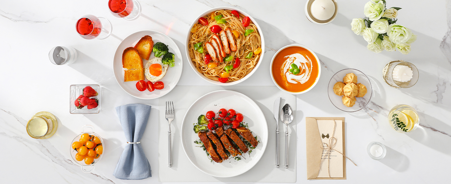 Набір кавових чашок MALACASA TARA Khakiweiß (12 шт., 48 шт. в наборі), 350 мл, для кави, чаю, соку, лате, капучино, какао. Можна мити в посудомийній машині та використовувати в мікрохвильовці.