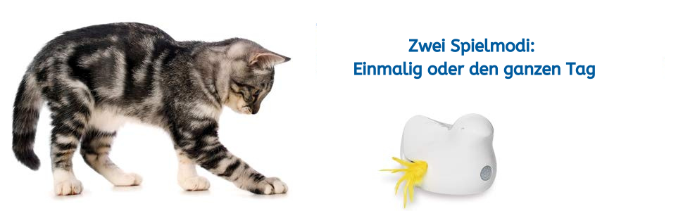 PetSafe інтерактивна іграшка для котів Peek-a-Bird з таймером, працює на 3 AA батарейках