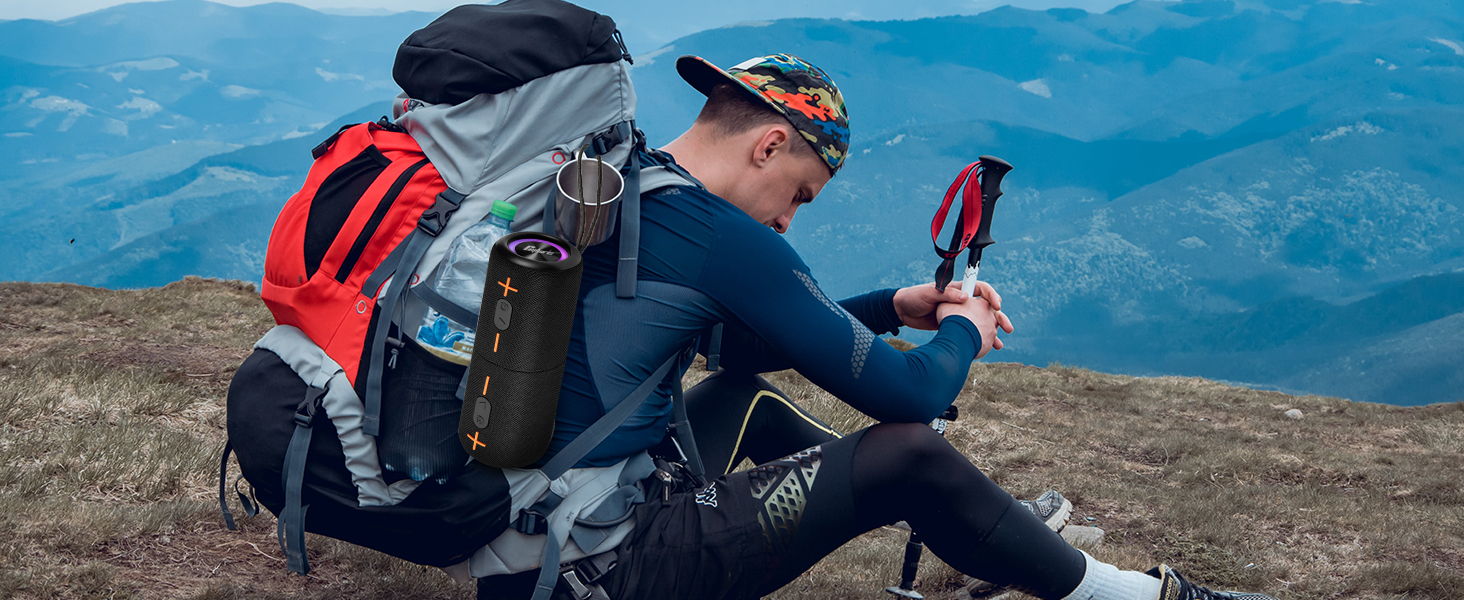 CYBORIS 2 Портативна Bluetooth колонка, водонепроникна, 20 Вт, 24 год, True Wireless