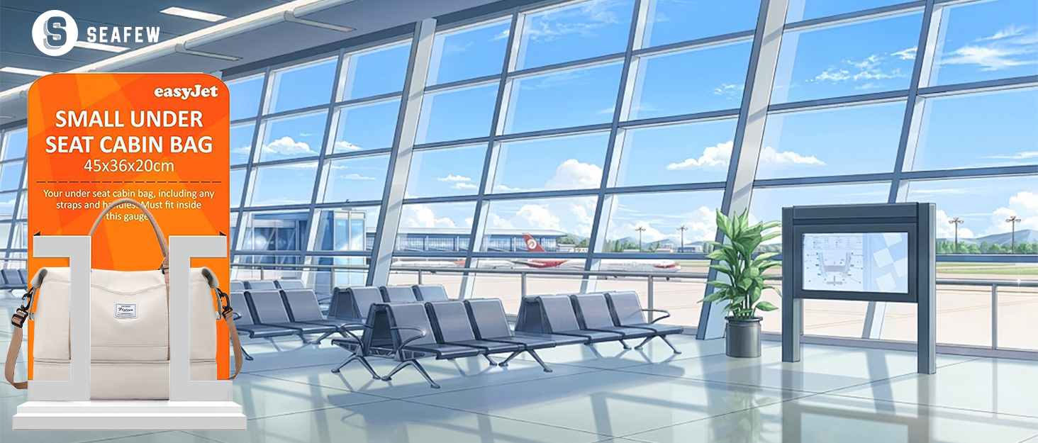 Спортивна дорожня сумка жіноча 45x36x20 Easyjet, водонепроникна сумка для фітнесу, тренувань, басейну, ручної поїздки. З відділенням для взуття, бежево-коричнева