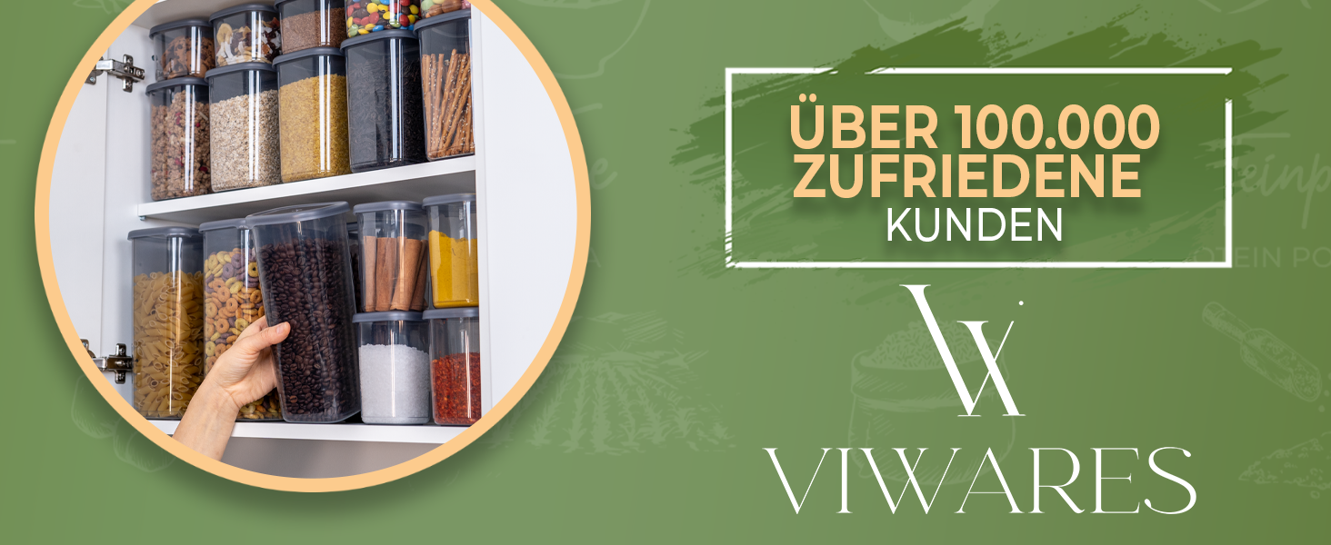 Набір герметичних контейнерів Viwares для зберігання продуктів, спецій, мюслі, борошна – 36 штук, з кришками, органайзери для кухні, харчові пластикові контейнери