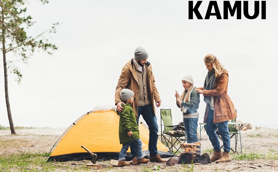 Каремат самонадувний KAMUI, 5 см, блакитний - для кемпінгу та відпочинку