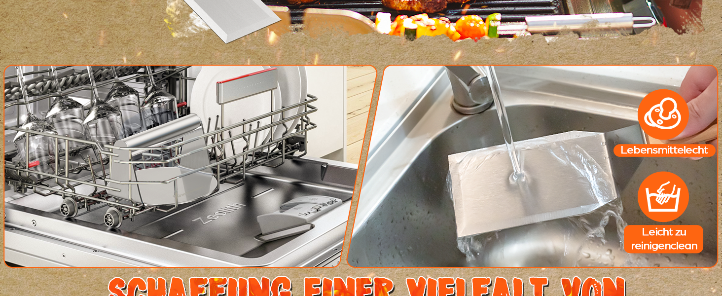 Набір для приготування бургерів Warmodern 3-TLG з нержавіючої сталі: прес 14 см, дзвоник, лопатка | Професійний аксесуар для гриля