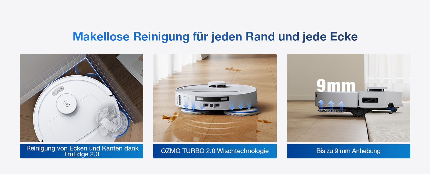 Робот-пилосос ECOVACS DEEBOT T30S PRO з функцією миття, 11000 Па, технологія ZeroTangle, миття гарячою водою 70°C, TruEdge™ для миття країв, акумулятор 6400mAh, AI-уникнення перешкод (T30C OMNI Gen2 W)