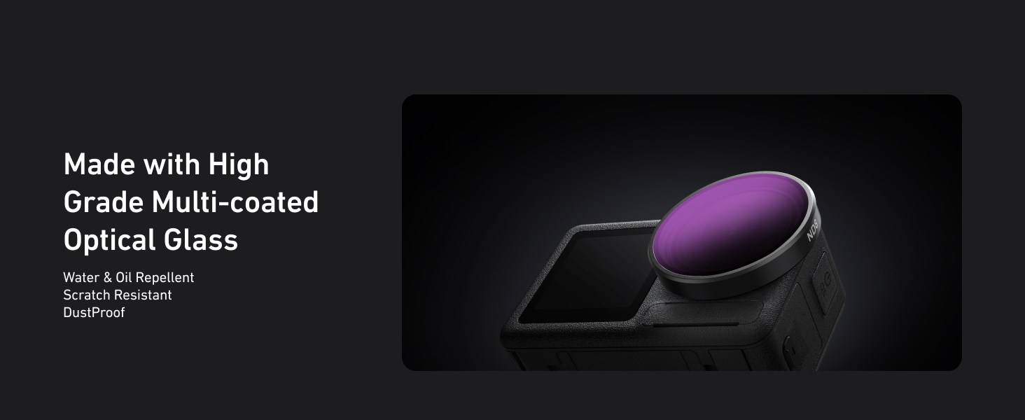 Набір фільтрів для об'єктива DJI Osmo Action 4/3/5 Pro: CPL, ND32, ND16, ND8