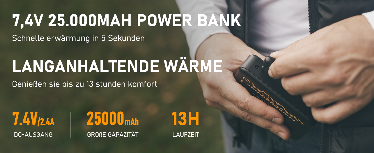 Обогревна жилетка з підключенням Powerbank, чоловіча/жіноча, 6 зон нагріву, 3 режими, для катання на мотоциклі, лижах, на вулиці, XL, чорна (з акумулятором 25000mAh)