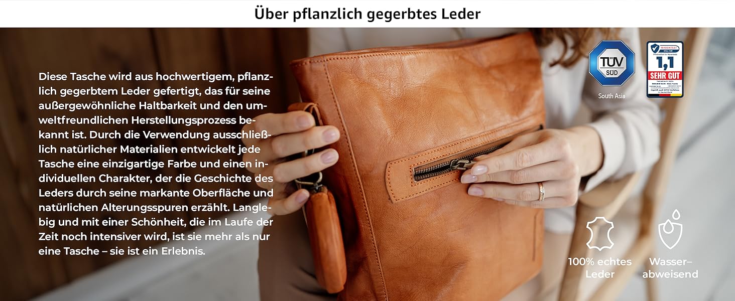 Сумка через плече Berliner Bags Siena Vintage з натуральної шкіри, коричнева - жіноча сумка-месенджер