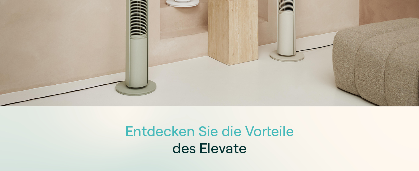 Duux Elevate - Вежа-вентилятор з іонізатором, 12 швидкостей, таймер, нічний режим, пульт. Тихий вентилятор для спальні/офісу - Білий