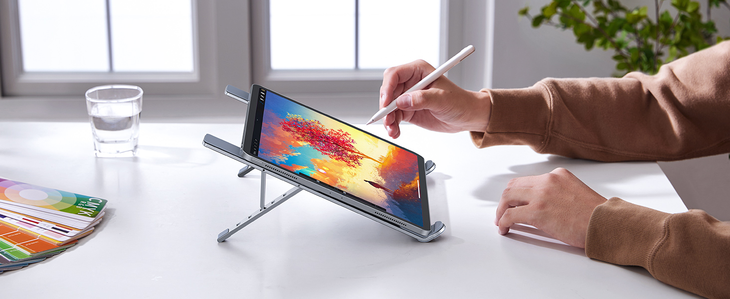 Підставка для ноутбука UGREEN з регулюванням висоти, алюміній, 5 рівнів, вентиляція, ергономічна, до 17.3 дюймів, сумісна з MacBook, Asus, Acer, HP, Dell