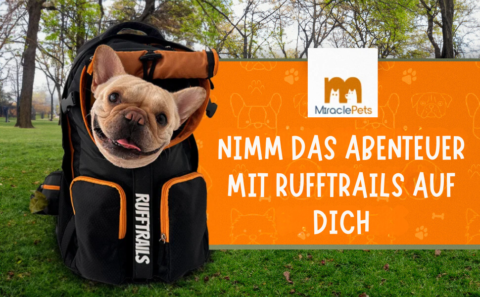 Рюкзак для собак Miracle Pets Rufftrails - зручний та надійний