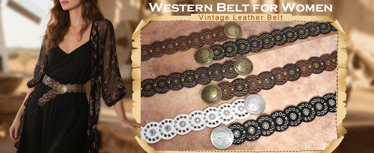 Жіночий шкіряний пояс-корсет в стилі вестерн SUOSDEY, широкий, коричневий, для суконь, талія до 115 см