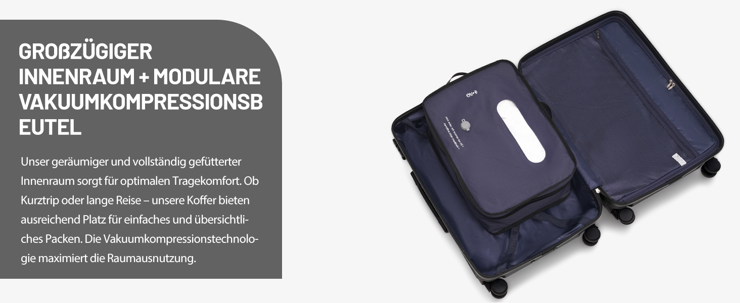 Валіза COOLIFE: міцний ABS-пластик, TSA-замок, телескопічна ручка, 4 колеса (білий, середній)