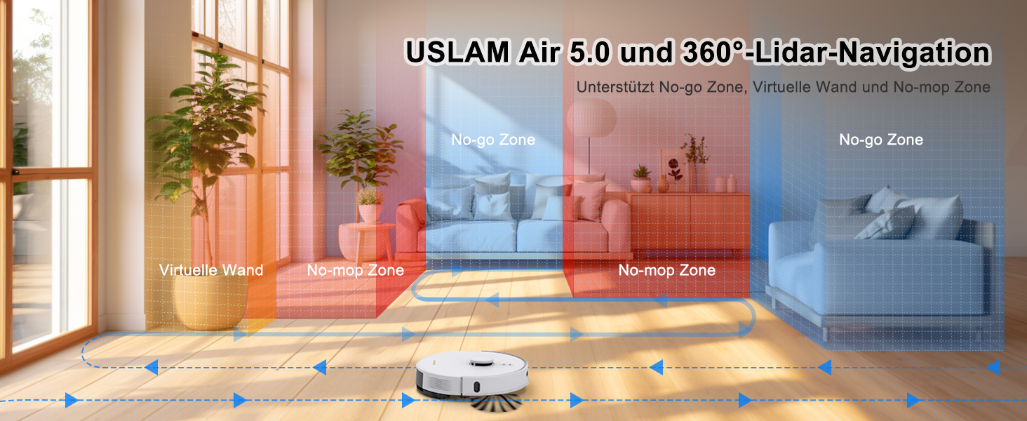 Робот-пилосос AIRROBO GT21 з функцією миття, 3.5л, станція самоочищення, 180хв роботи, LiDAR навігація, потужне всмоктування, керування через додаток, для килимів та шерсті тварин
