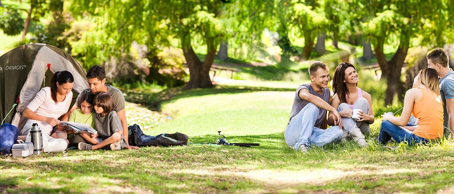 Розкладне ліжко для кемпінгу DRMOIS: велике (XXL), 81 см, вантажопідйомність 400 кг, з ізольованим килимком, сіре