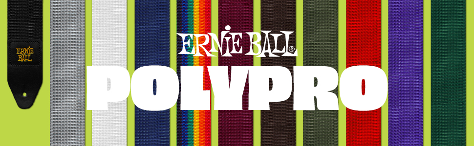 Гітарний ремінь Ernie Ball Polypropylene, Білий, Стандартний