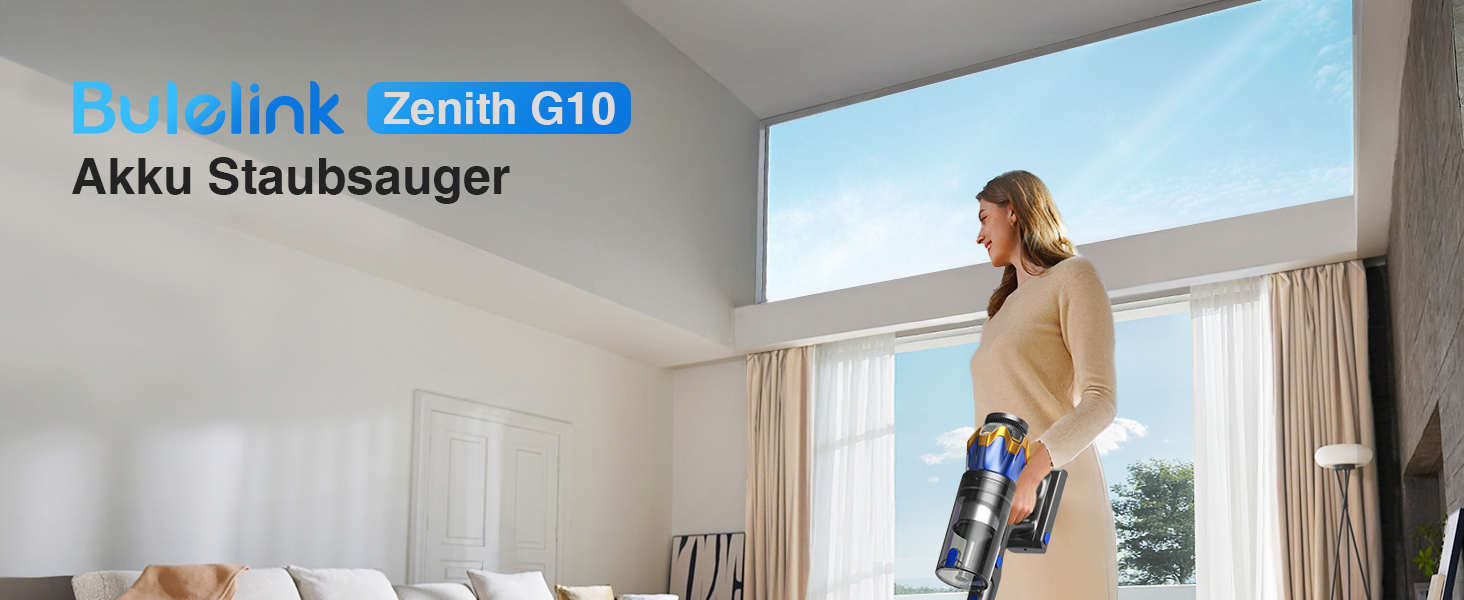 Бездротовий акумуляторний пилосос 45000 Па/550 Вт/65 хв, об'єм 1,6 л з дисплеєм, антизаплутувальною насадкою, самостійне стояння, док-станція на стіні, 8-шарова фільтрація, тиха робота, для шерсті тварин/килимів/твердих підлог/автомобіля, блакитний