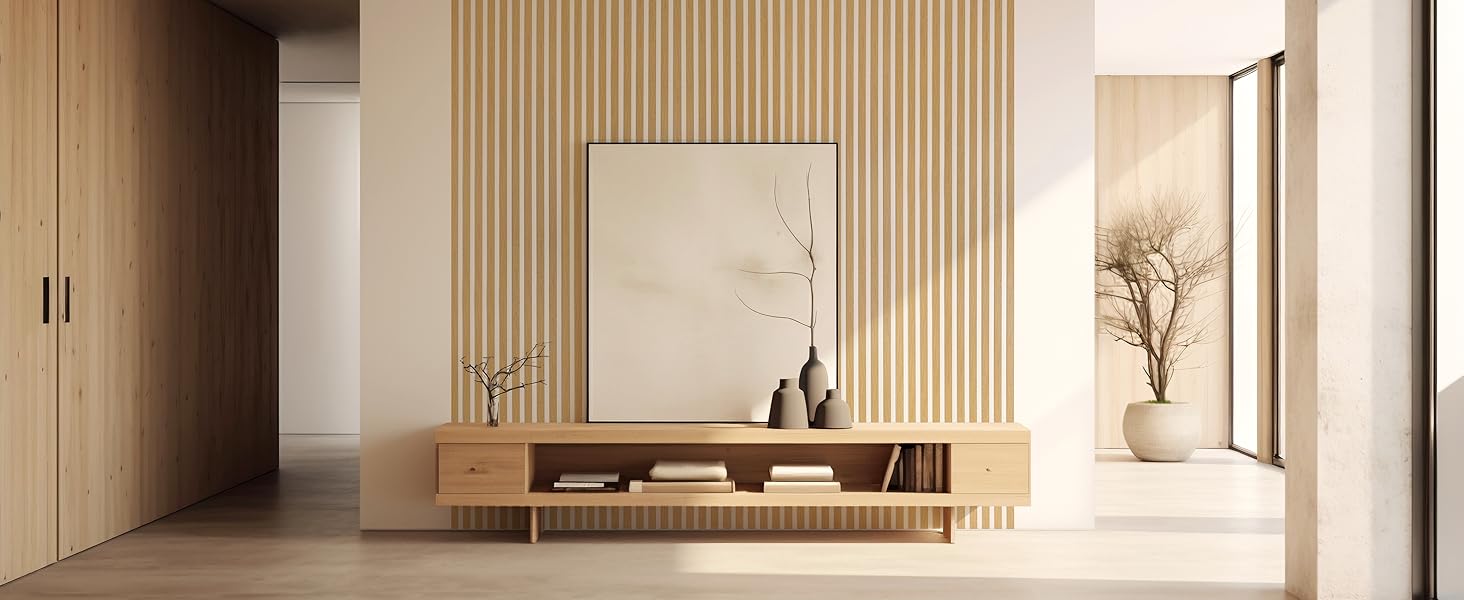 Акустичні настінні панелі SPAZIO Anthrazit 693, 260x54 см (набір 2 шт. 260x27 см), оббивка на фетрі для звукоізоляції