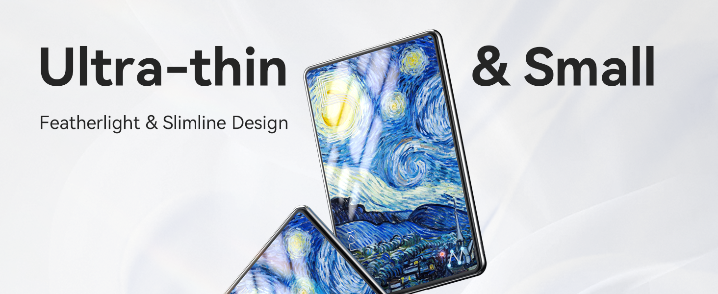 Power Bank MagSafe Ultra Slim 5000mAh, 6.9mm, PD20W - для iPhone, захисне скло Multicolor