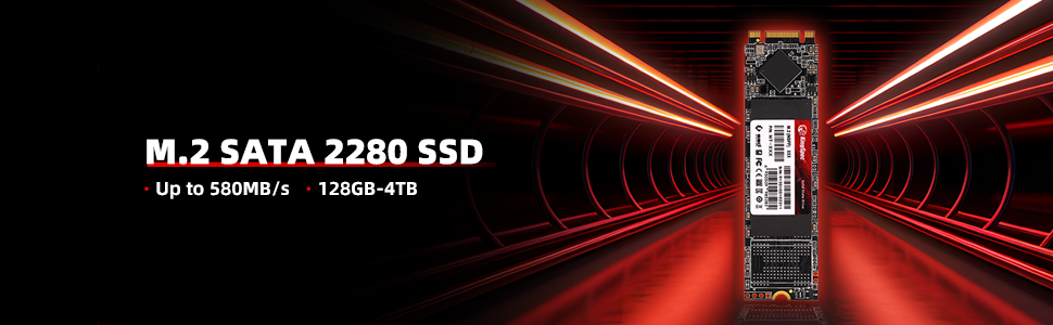 KingSpec 1TB M.2 SSD 2280: Внутрішній SSD-накопичувач SATA III 6Gb/s для ПК та ноутбука (швидкість читання/запису до 580/520 МБ/с)